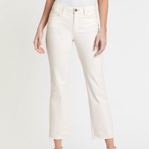 PAIGE ankle jean cream white